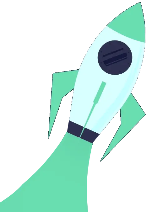 Floating rocket for desktop